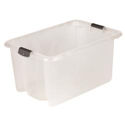 Strata StoreMaster Crate Large ClearSilver 590x410x295mm HW314