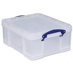 Really Useful Storage Box Plastic Lightweight Robust Stackable 18C