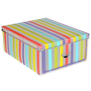Form Multicolour Striped Plastic Storage box