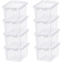 SmartStore Home 15L Set of 8 Storage Boxes Clear