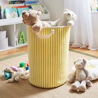 Kids Fabric Stripe Toy Storage Bag