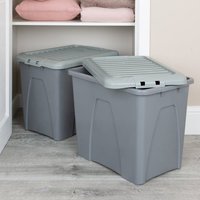 Wham Home Upcycle 75L Set of 2 Boxes and Lids