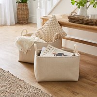 Set of 2 Fabric Storage Boxes