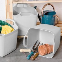 Wham FlexiStore Set of 3 Grey Tubs 15L