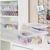 Wham Crystal Set of 8 Clear Boxes and Lids 4L