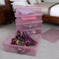 Wham Crystal Set of 5 Underbed Boxes and Lids