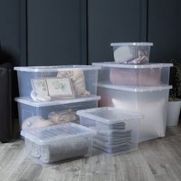 Wham Crystal Set of 7 Assorted Size Boxes and Lids