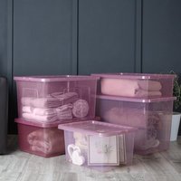 Wham Crystal Set of 5 Assorted Boxes and Lids