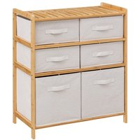 Tidy White 6 Box Storage Unit