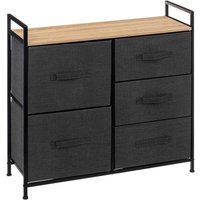 Tissa Grey 5 Drawer Storage Unit