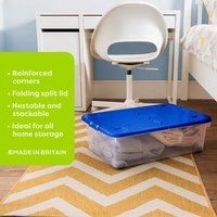 Wheeled Underbed Plastic Storage