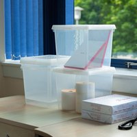 Wham Clip Pack of 4 Square Storage Boxes With Lids