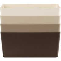 Wham Studio Set of 4 Plastic Storage Basket 402
