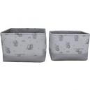 Disney Dumbo Twin Pack Soft Storage Basket Grey