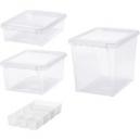 Smartstore Home Bundle Set of 4 Assorted Boxes Clear
