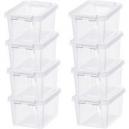 SmartStore Home 15L Set of 8 Storage Boxes Clear