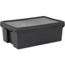Wham Bam 36L Set of 3 Stackable Boxes and Lids Black