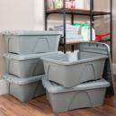 Wham Home Upcycle 34L Set of 5 Boxes and Lids Grey