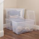 Wham Crystal Set of 3 Clear Boxes and Lids 110L