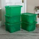 Wham Crystal Set of 5 Boxes and Lids 28L Green