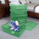 Wham Crystal Set of 5 Underbed Boxes and Lids 32L Green