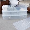 Wham Crystal Set of 4 Boxes and Lids 55L Clear
