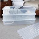 Wham Crystal Set of 3 Underbed Storage Boxes and Lids 55L