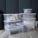 Wham Crystal Set of 7 Assorted Size Boxes and Lids