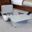 Wham 32L Set of 3 Underbed Storage Box with Wheels and Lid