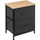 Tissa Grey 2 Drawer Storage Unit