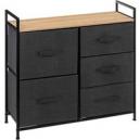 Tissa Grey 5 Drawer Storage Unit