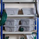 Wham Home Set of 6 9L Grey Boxes with Lids