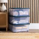 Wham Set of 3 Storage Boxes with Wheels and Lid
