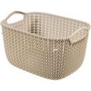 Curver Knit Storage Basket 8 Litres Oasis White