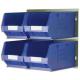 Barton Bin Kit Louvred Panel and 4 x TC4 Bins Blue 010097GB