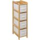 Tissa White 4 Box Narrow Storage Unit