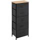 Tissa Tall Grey 5 Drawer Storage Unit