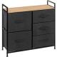 Tissa Grey 5 Drawer Storage Unit