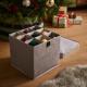 Woven Grey Bauble Storage Box